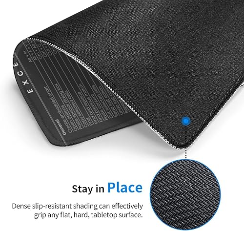 Miniatura 3 de Alfombrilla de mouse resistente al agua con bordes cosidos, base de goma antideslizante para oficina, laptop, juegos, trabajo, 7.9 x 9.5 pulgadas