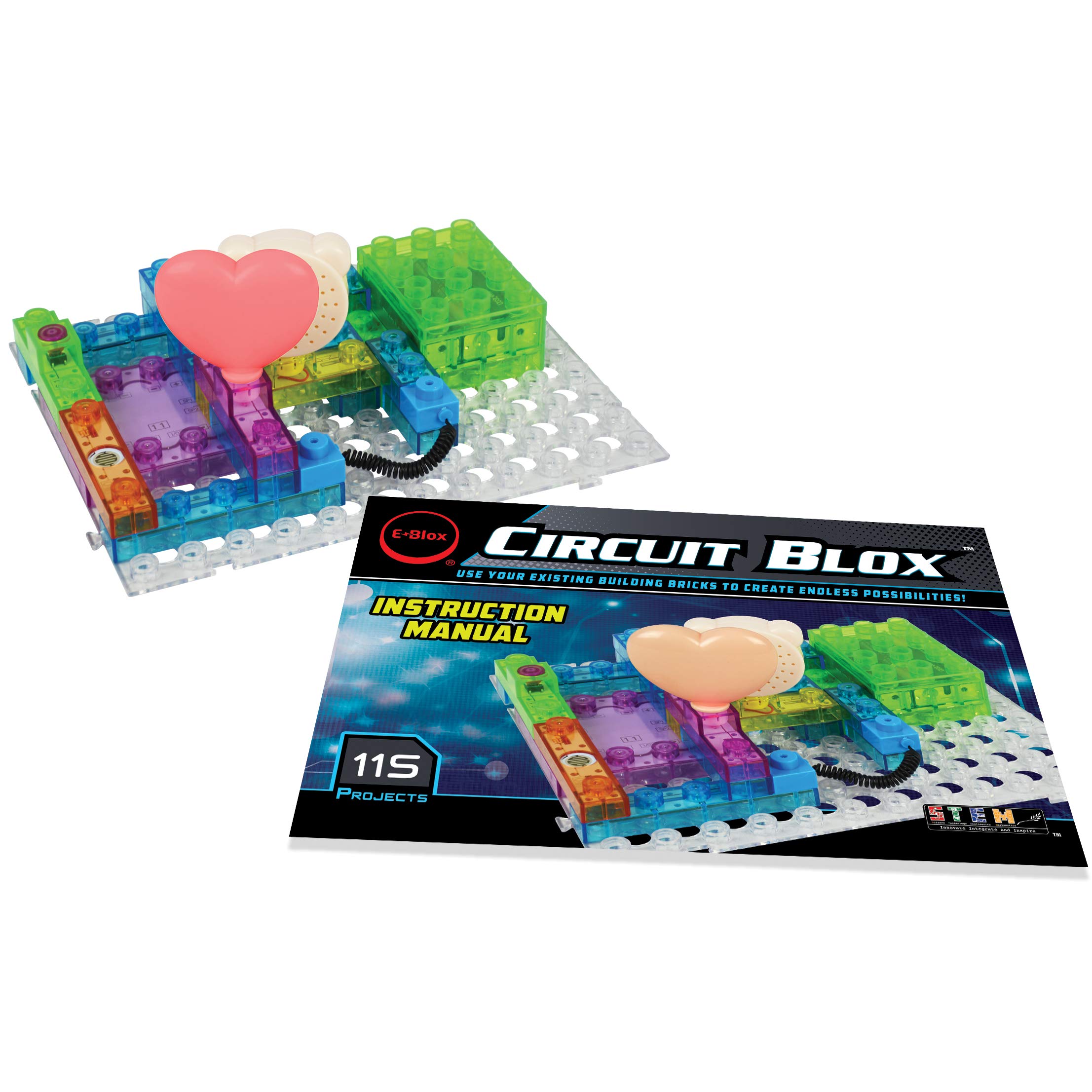 E-Blox Circuit Blox Builder - 115 Projects Circuit Board Building Blocks Toys Set for Kids Ages 8+ - Image 5