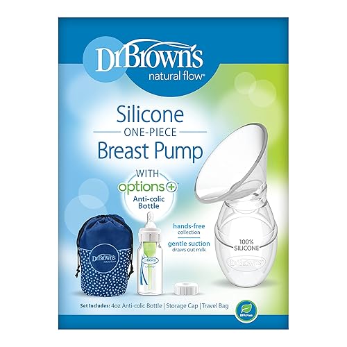 Miniatura 2 de Dr. Brown's Lanolina + bálsamo para pezones, extractor de leche materna 100% de silicona, bolsa de viaje, opciones anticólicos de 4 onzas + biberón,