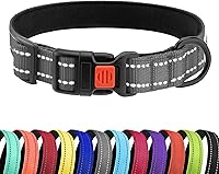 Vista 57 de CollarDirect Reflective Dog Collar for a Small, Medium, Large Dog or Puppy with a Quick Release Buckle - Boy and Girl - Nylon Suitable for Swimming