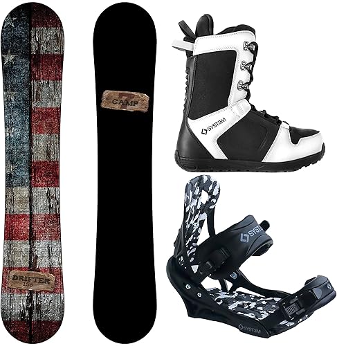 Camp Seven Drifter and APX - Paquete completo de snowboard para hombre 2023 nuevo