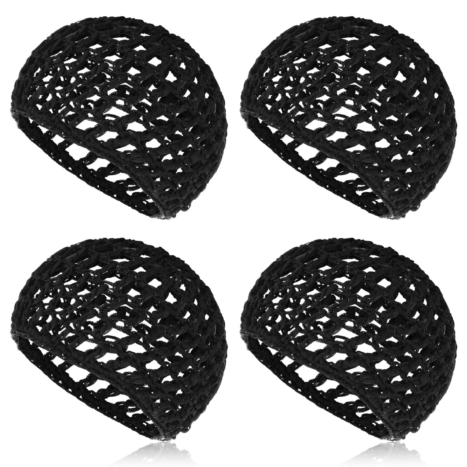 8er-Pack Haarnetze Zum Schlafen – Verstellbare Mesh-Schlafhauben, Weich & Atmungsaktiv, Für Baden, Schlafen, Catering, 4 Farben