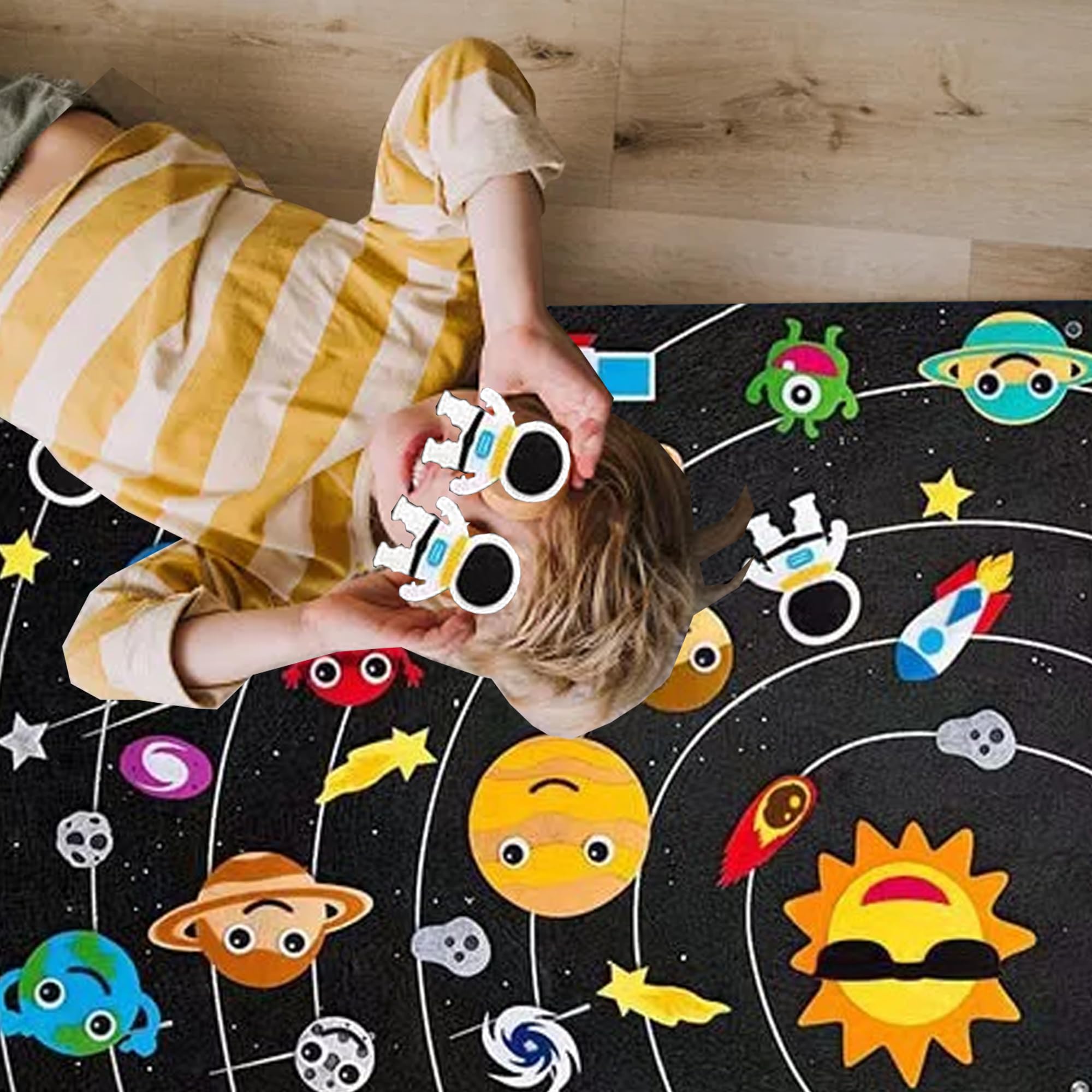 SUQ Solar System Felt Board, 31PCS Story Board Set including 31PCS Patterns, Children's Teaching Felt - Image 2