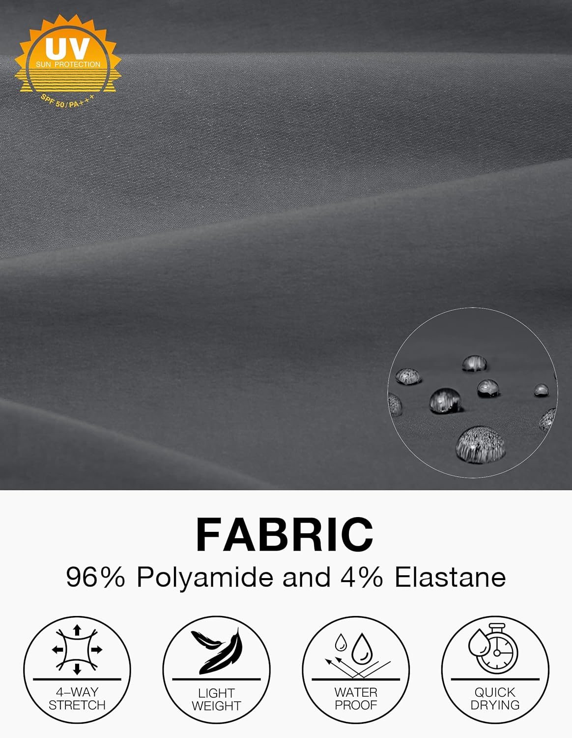 SPECIALMAGIC Mens Golf Pants Stretch Hiking Travel Waterproof Casual Lightweight Slim Fit Quick Dry Tarpred with Pockets - Image 5