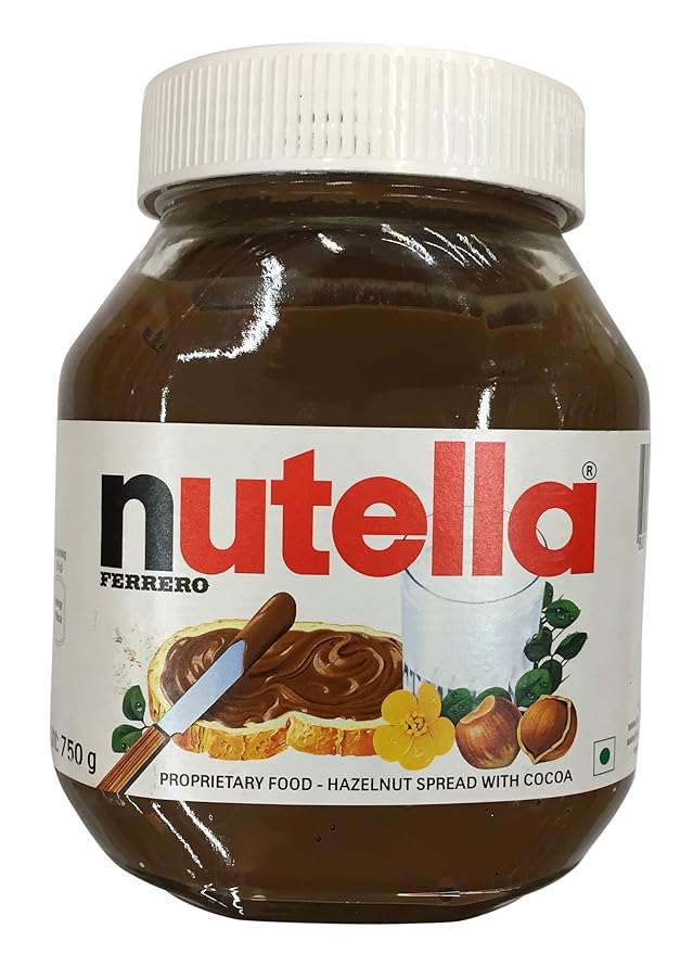 Nutella Hazelnut Spread with Cocoa, 750g Jar Grocery