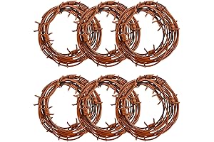 49 Foot Fake Rusted Barbed Wire Decoration: Enhance Your Halloween, Western Party Decor