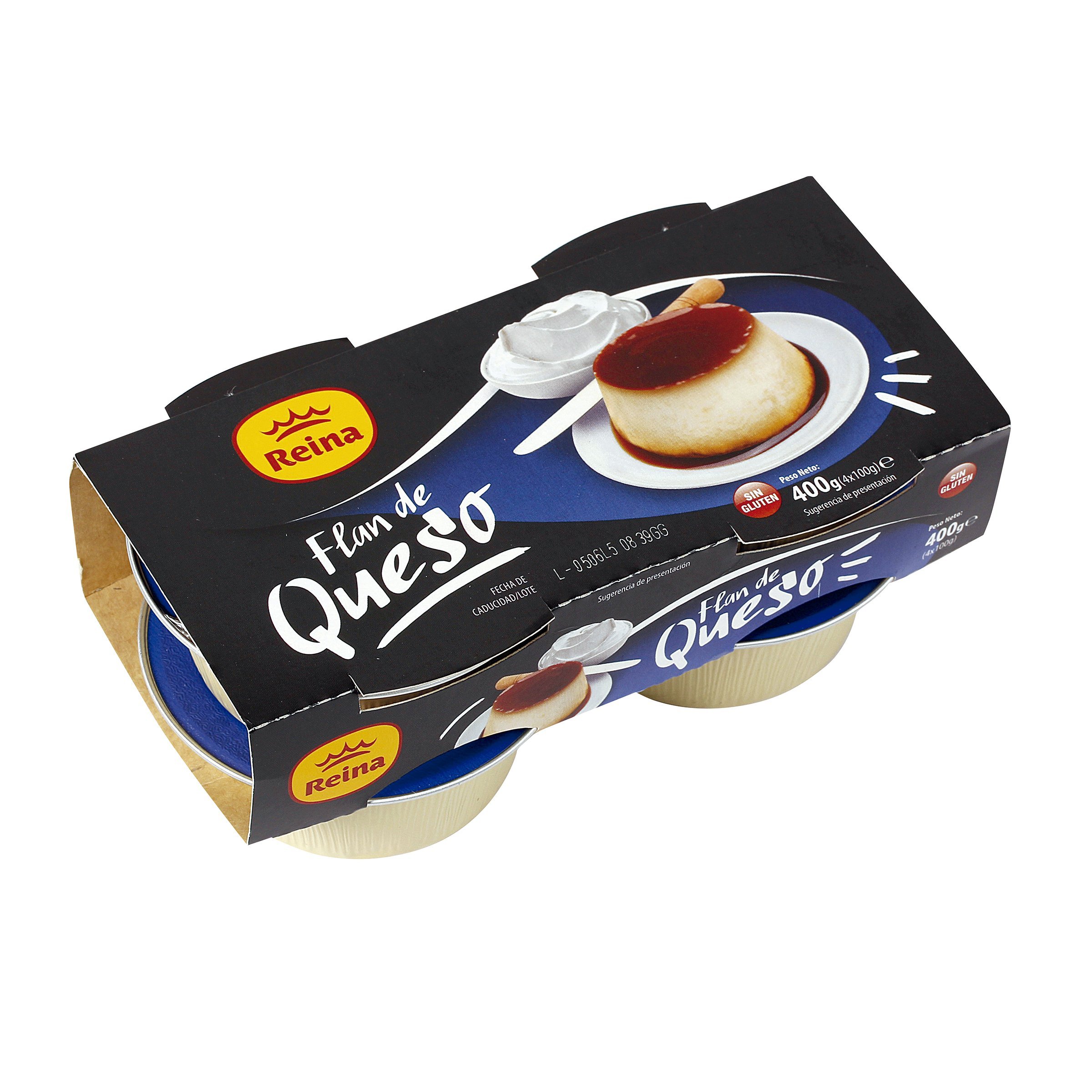 REINA flan de queso pack 4 x 100 g
