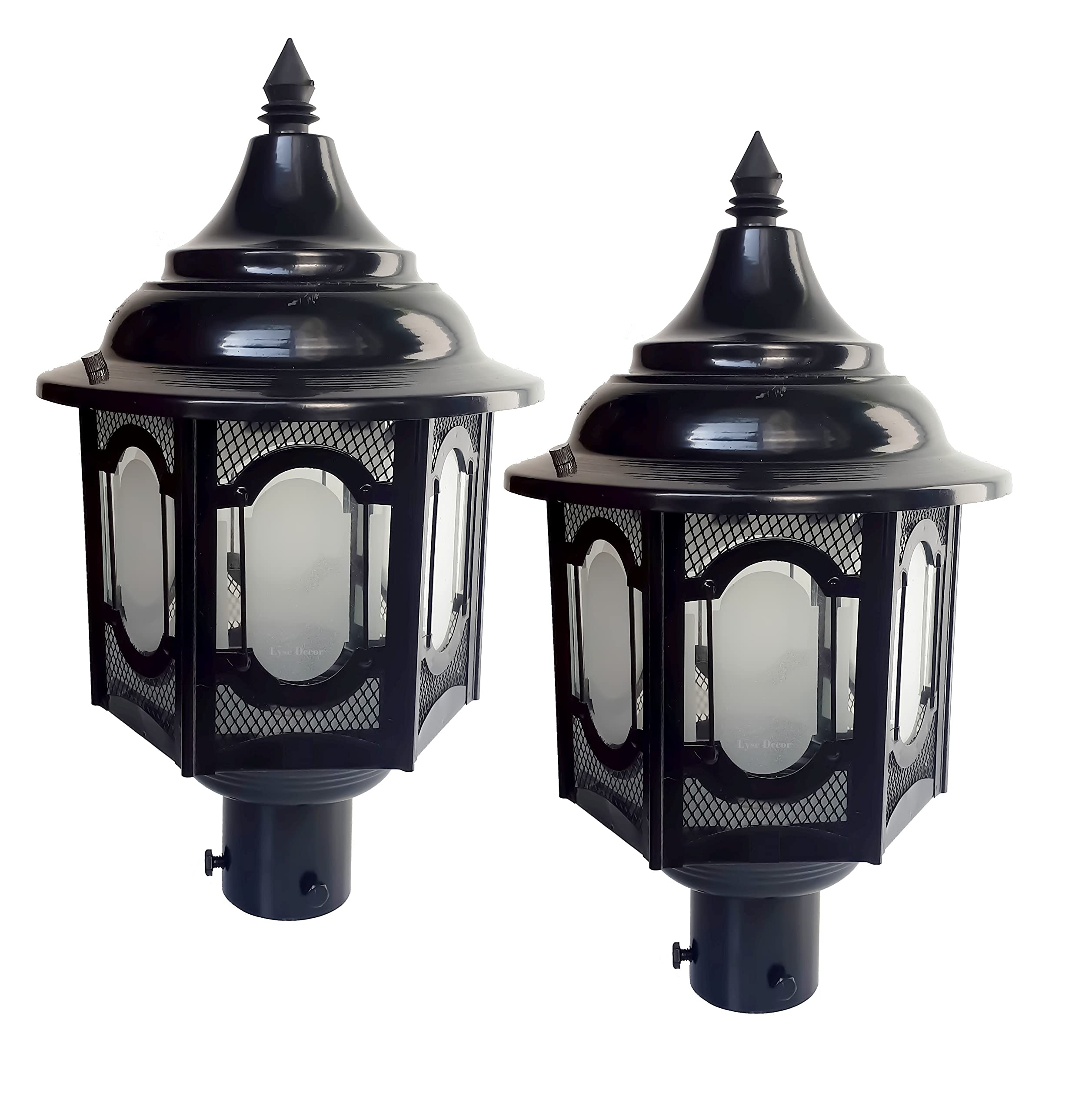 Lyse Decor gate Lights for Outdoor Waterproof, gate Lights for Home gate Pack of 2, Main Pillar Waterproof, gate Light lamp, Boundary Lights, Pillar Lamps