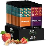 Healthy Snacks pour les adultes par Zest Delites, Cuir de fruits, Lavashak, Fraise, mûre, pêche, prune, collations de fruits séchés, sans gluten, végétalien, emballé individuellement 36x25g