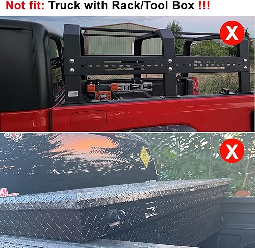 Miniatura 4 de Funda enrollable Tonneau de 5 pies para camioneta Toyota, funda suave compatible con Toyota Tacoma 2016-2023 de 59.8 a 60.5 pulgadas, no para cama