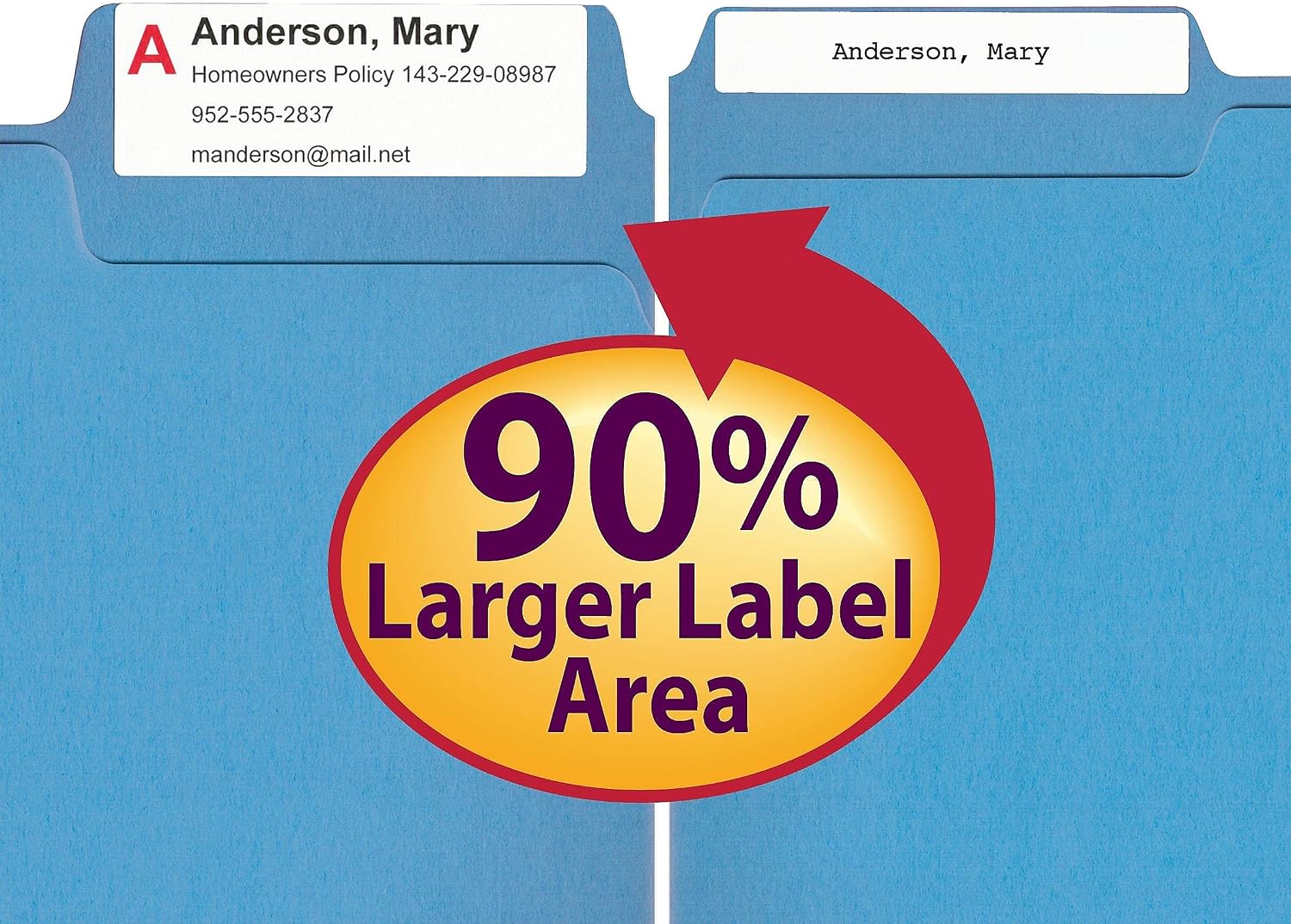 Smead SuperTab File Folders, Oversized 1/3-Cut Tab, Letter Size, Assorted Primary Colors, 24 per Pack (11956) image 4