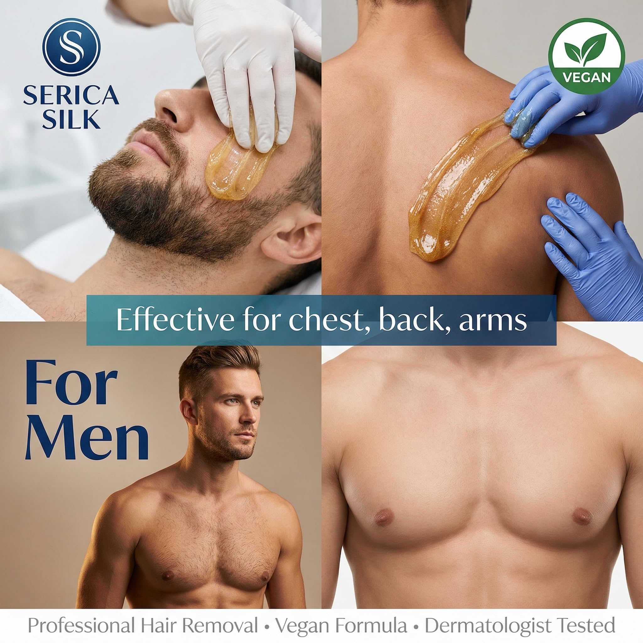 Sugaring Pasta Depilazione Cera 500 g – Densità media, cera di zucchero per corpo, brasiliano/bikini e gambe, per principianti e professionisti, salone e casa, senza riscaldamento, vegano e