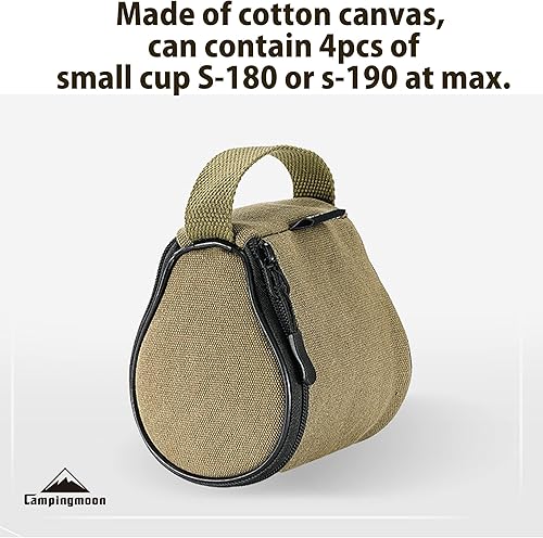 Miniatura 5 de CAMPINGMOON - Taza apilable de acero inoxidable 304 de 7 onzas, pequeña cerveza para acampar, 7.1 fl oz, S-190 (4 unids/bolsa W)