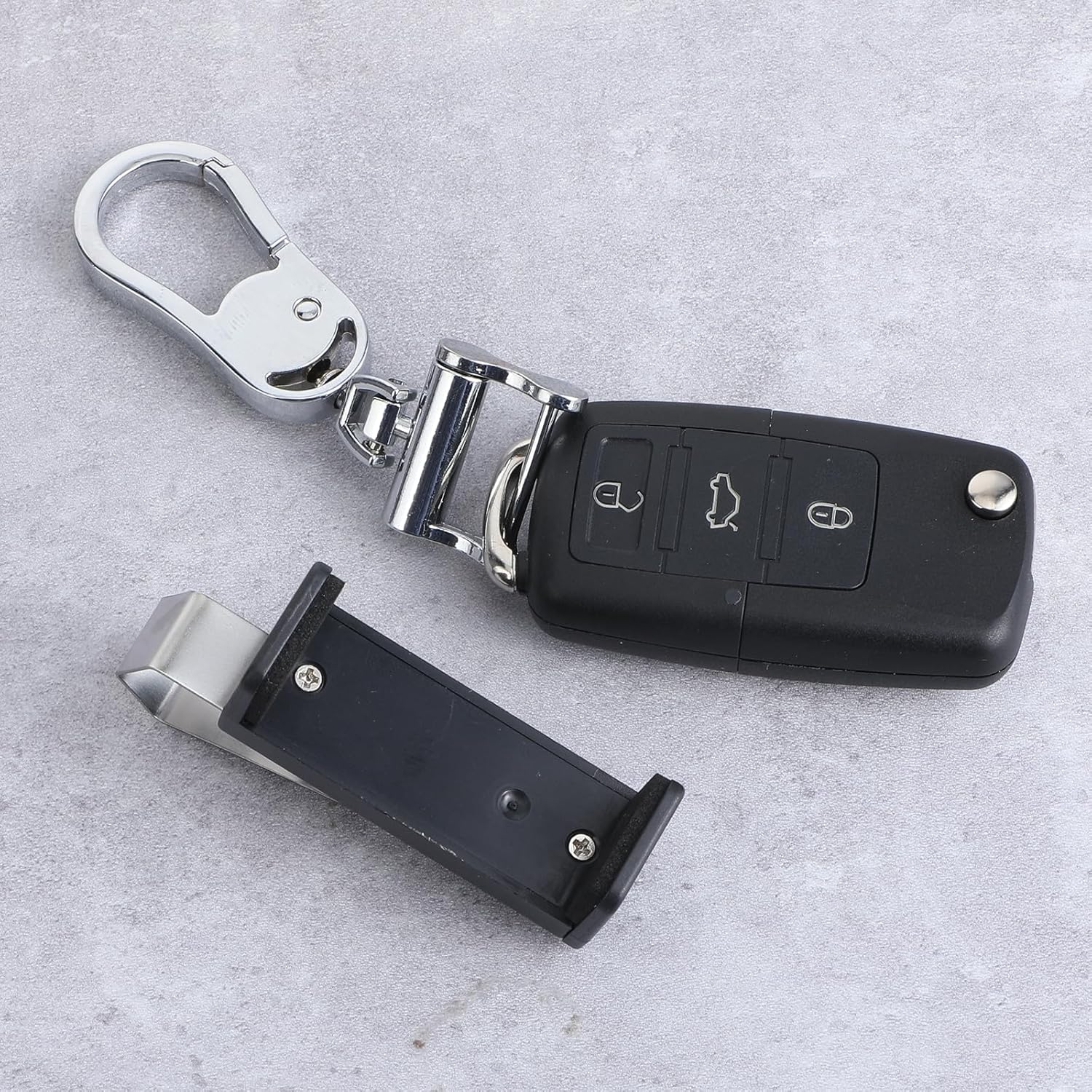2 Pcs Garage Door Opener Clip Adjustable Gate Clicker Holder Universal Remote Visor Clip for Cars Fits Replacement for Different Size Remotes 1.7-2.55 Inch