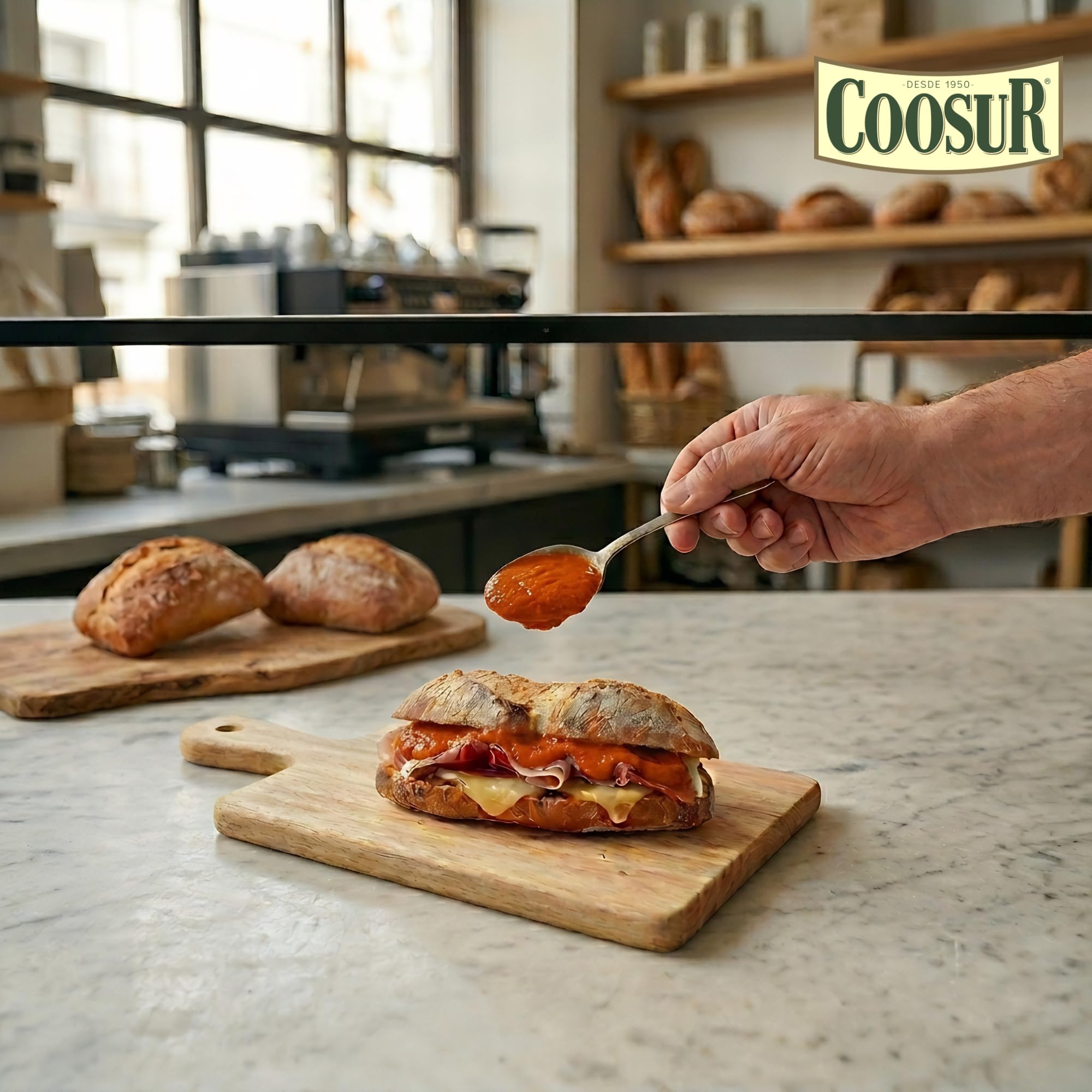COOSUR Pack Salsa Brava Receta Tradicional Sin Gluten. 6 unidades de 1850 g. Salsa muy Versátil para Utilizar en Variedad de Platos. Formato Ahorro de fácil manejo.