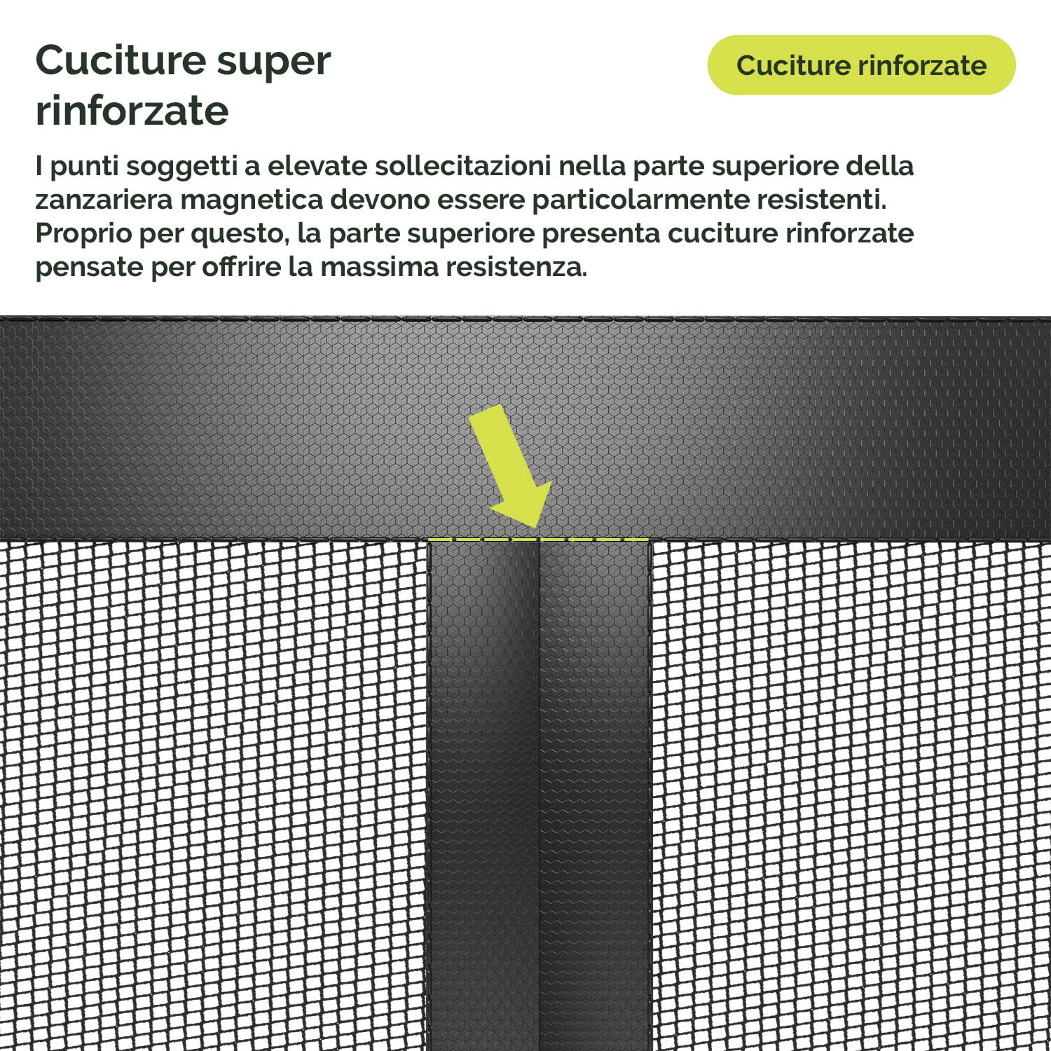Nematek Zanzariera magnetica per le porte 120 x 240 cm protezione dagli insetti, con nastro magnetico, zanzariera con montaggio che non necessita di forare le pareti