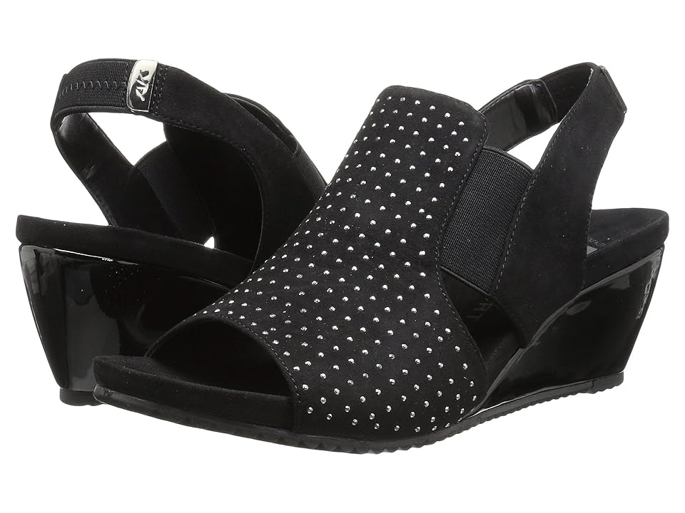 

Anne Klein Confetti (Black/Black Fabric) Women's Shoes