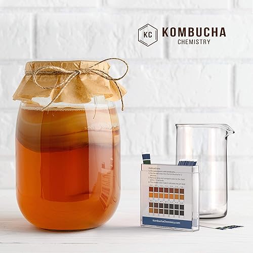 Miniatura 4 de Tiras de prueba de pH para Kombucha Brewing 0-6 (0.5 intervalos) Kit de 100 piezas