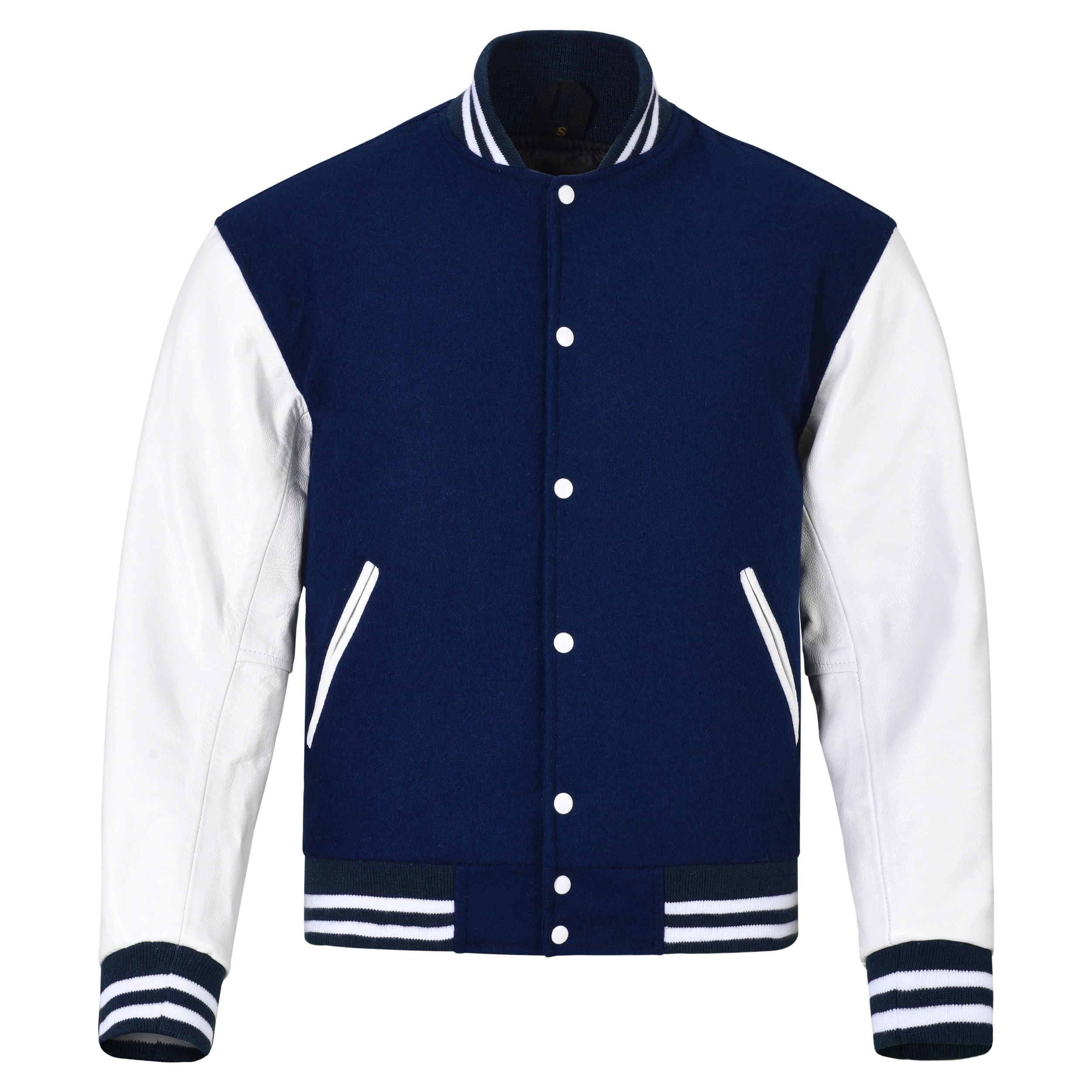 Sledwise Varsity Jacket Baseball Letterman Jacket– Wool and Leather Premium Quality Unisex Basketball Jacket