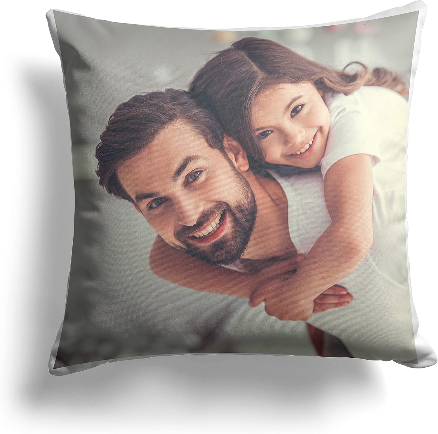 Unique Gifts House Ltd Personalised Photo Pillow Cushion Cover, Wedding