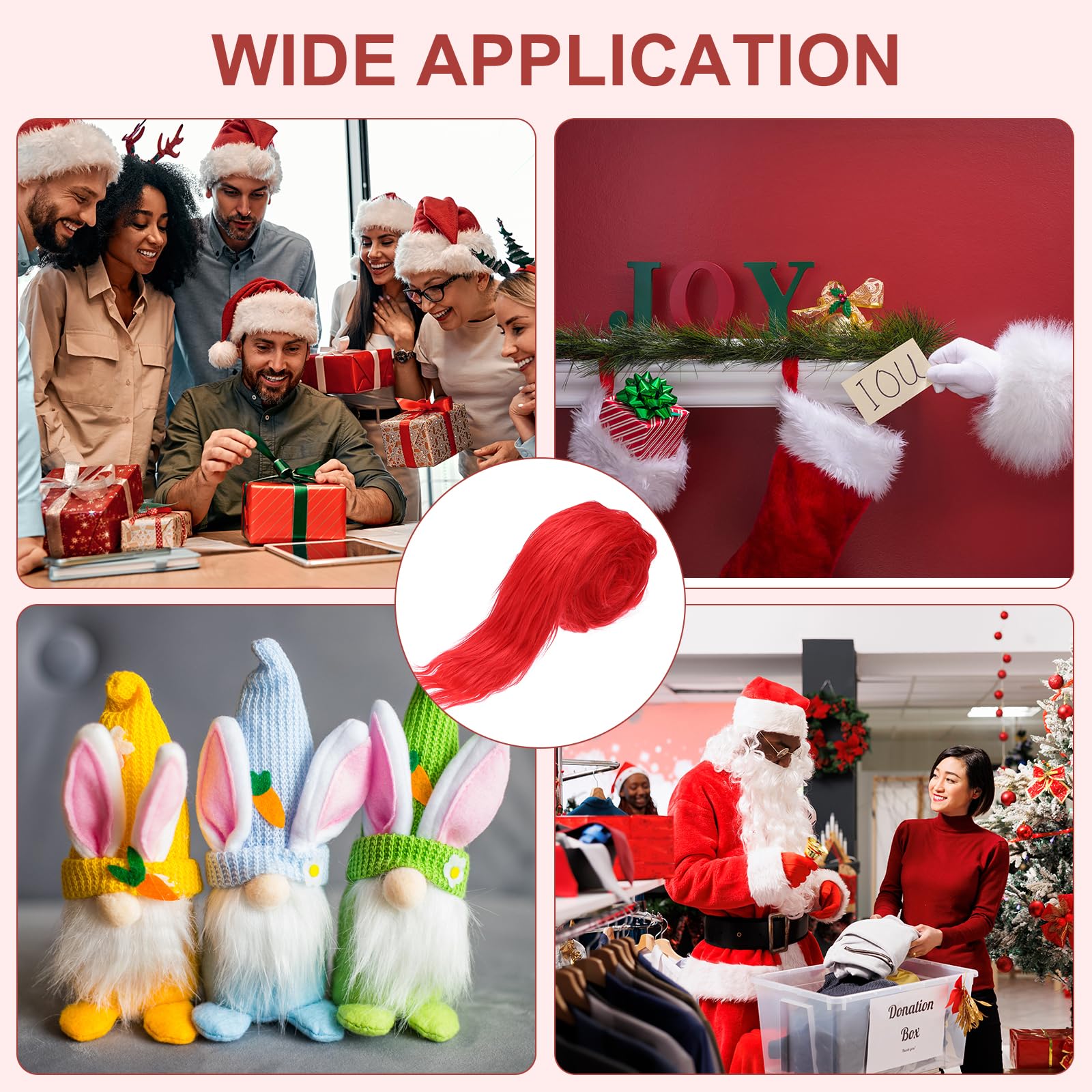 Barba Finta Per Gnomi Fai Da Te Kiskick 1 Rotolo Di Nastri Di Pelliccia  Sintetica Decorativi Attraenti Fai Da Te Shaggy Peluche Barba Gnomi Fai Da  Te, image size:1600x1600