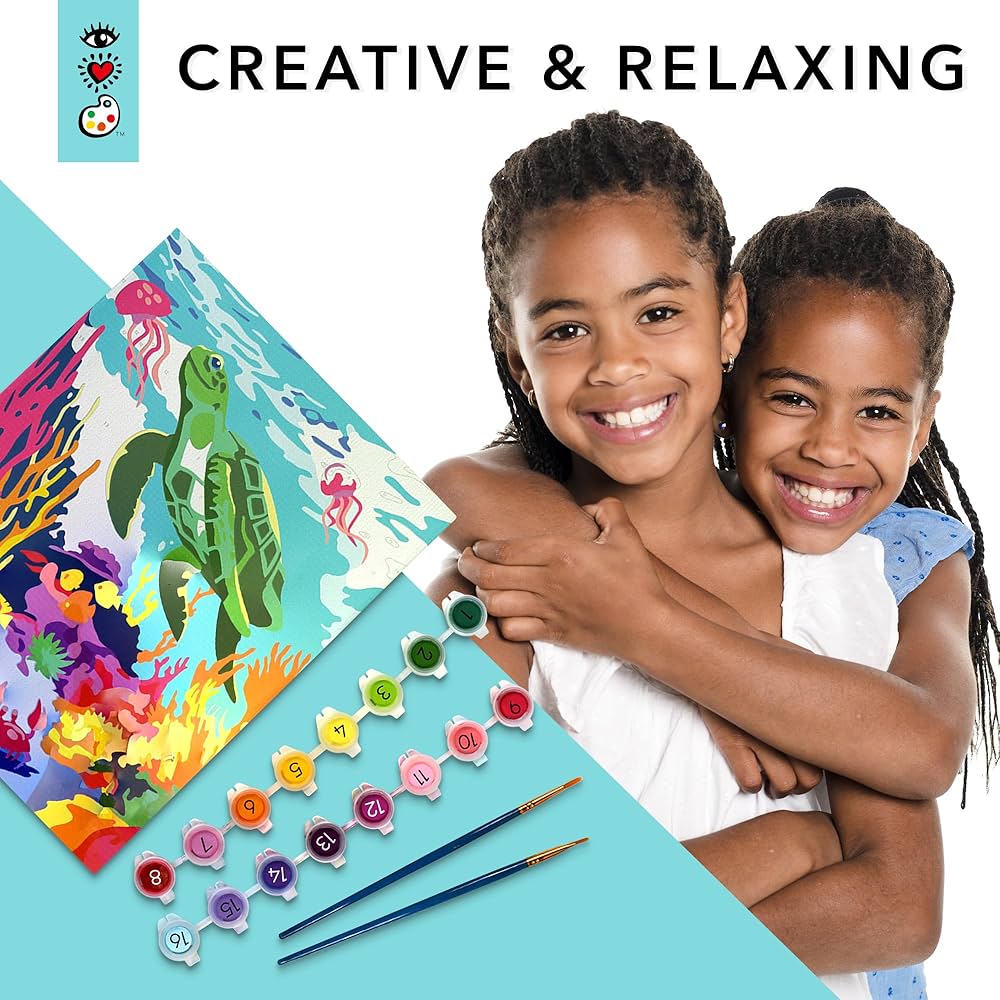 Amazon.co.jp: Bright Stripes iHeartArt Paint by Numbers