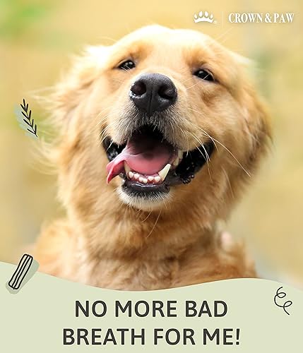 Miniatura 4 de Crown  Paw Masticables dentales para perros ambientador de aliento  Limpieza de dientes de perro y tratamiento de aliento con romero y canela