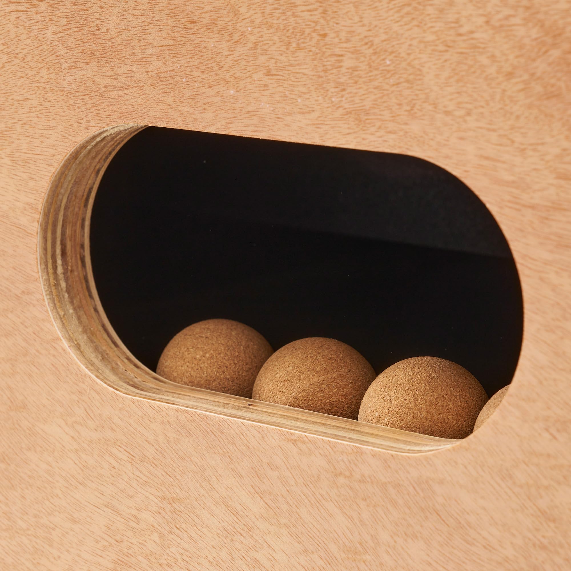 Babyfoot Adulte Luxe en Bois Style bistrot avec monnayeur jetons - 10 balles liège incluses - 30 jetons fournis