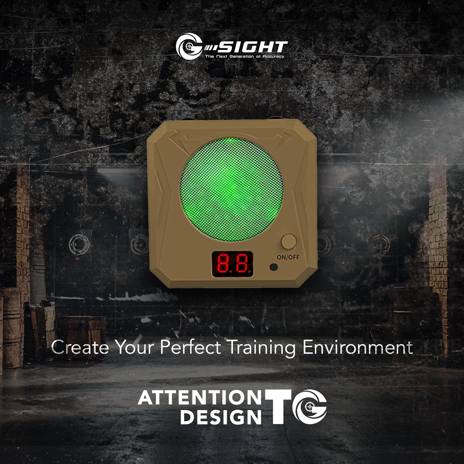 G-Sight Draw Timer + Laser Target All-in-One Dry Fire Laser Training System | App-Free Reaction Timer for Speed, Accuracy & Draw Practice | Home Training Tool