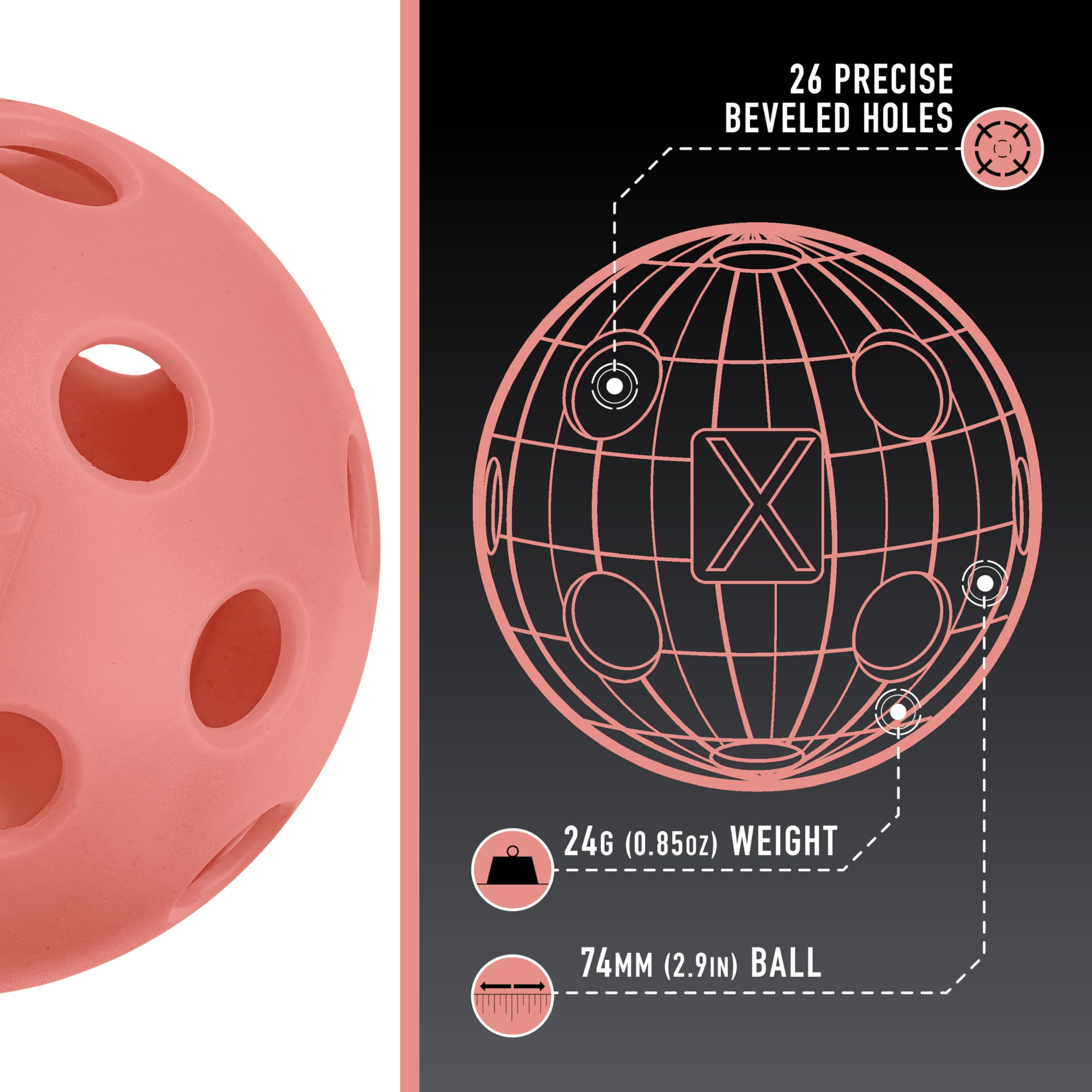 Amazon.co.jp: Franklin Sports X-26 Pickleballs - Indoor - 12 Pack
