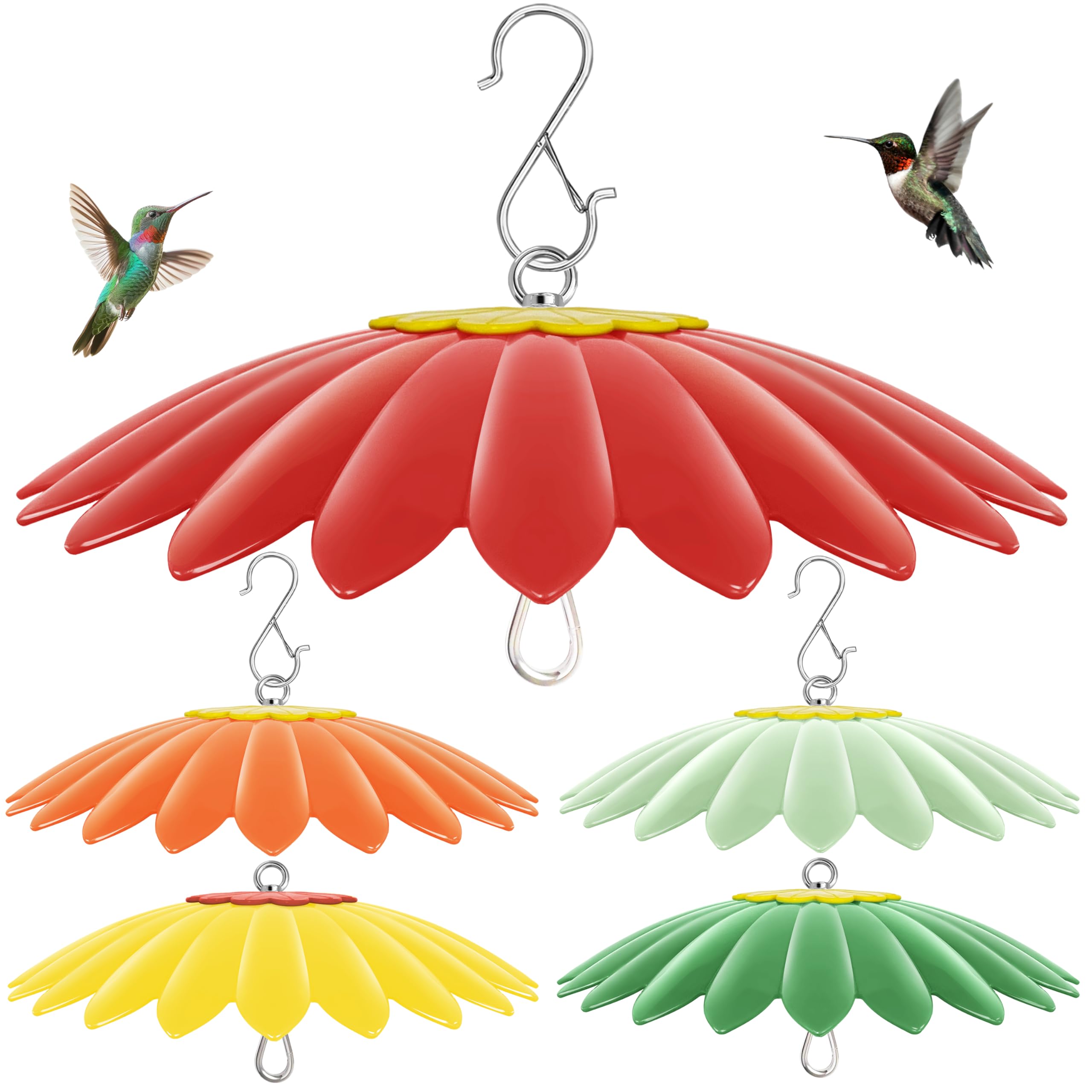 Protector de lluvia para comedero de pájaros de 13.5 pulgadas, cubierta de cúpula para comedero de colibrí, cubierta de paraguas para casa de pájaros para exteriores, deflector de ardilla, paquete de