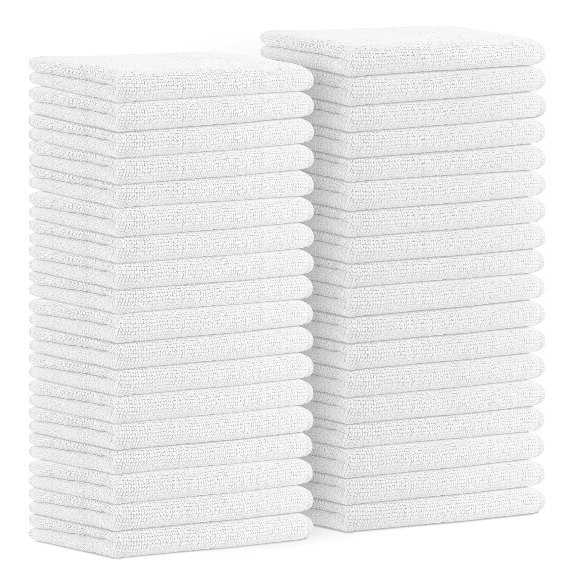 Avalon Towels Mikrofaser-Reinigungstücher (Vorteilspackung, 36 Stück), Größe 40,6 x 40,6 cm, hochsaugfähige Reinigungstücher, fusselfreie Reinigungstücher, wiederverwendbar und waschbar,