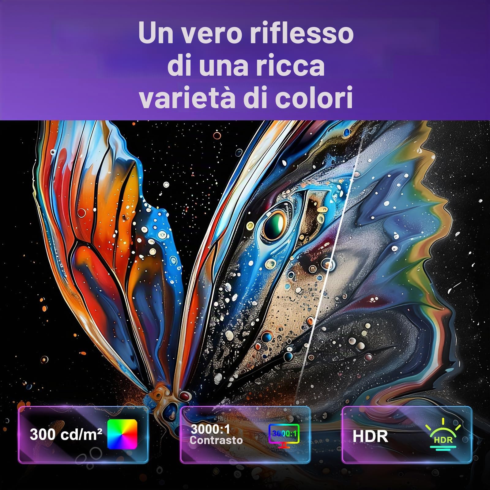 Amzfast Monitor Gaming, Schermo PC Gamer curvo 24 pollici - 240 Hz, FHD 1920 x 1080, sRGB 124% / DCI-P3 93%, 1 ms MPRT, anti-luce blu, adattatore Sync, VESA 75 x 75, AMZG24C1Pro