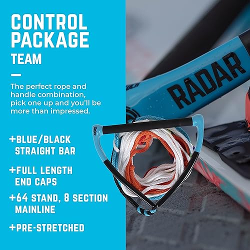 Miniatura 2 de Radar Control Pkg Cuerda de esquí acuático, 13 in. Equipo Std Handle w8-Sectect, línea principal, azulnegro