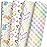 ZINTBIAL Easter Wrapping Paper for Kids Adults - Holiday Gift Wrap with Watercolor Egg, Rabbit, Rainbow Plaid and Happy Easter Letters Designs - 20 x 29 Inches per Sheet (8 Sheets 33 sq. ft.)