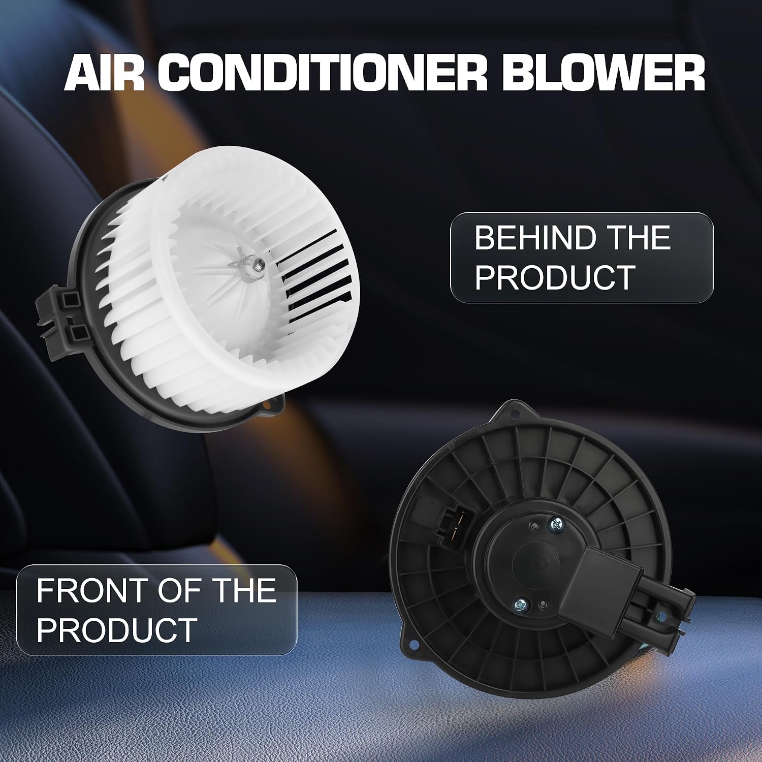 700002 AC Blower Motor with Fan for Honda Accord 1998-2002, for Honda Pilot 2003-2008, for Honda Odyssey 1999-2004, for Acura MDX 2001-2006, HVAC Heater Blower Motor Fan 79310S84A01, 15-80955