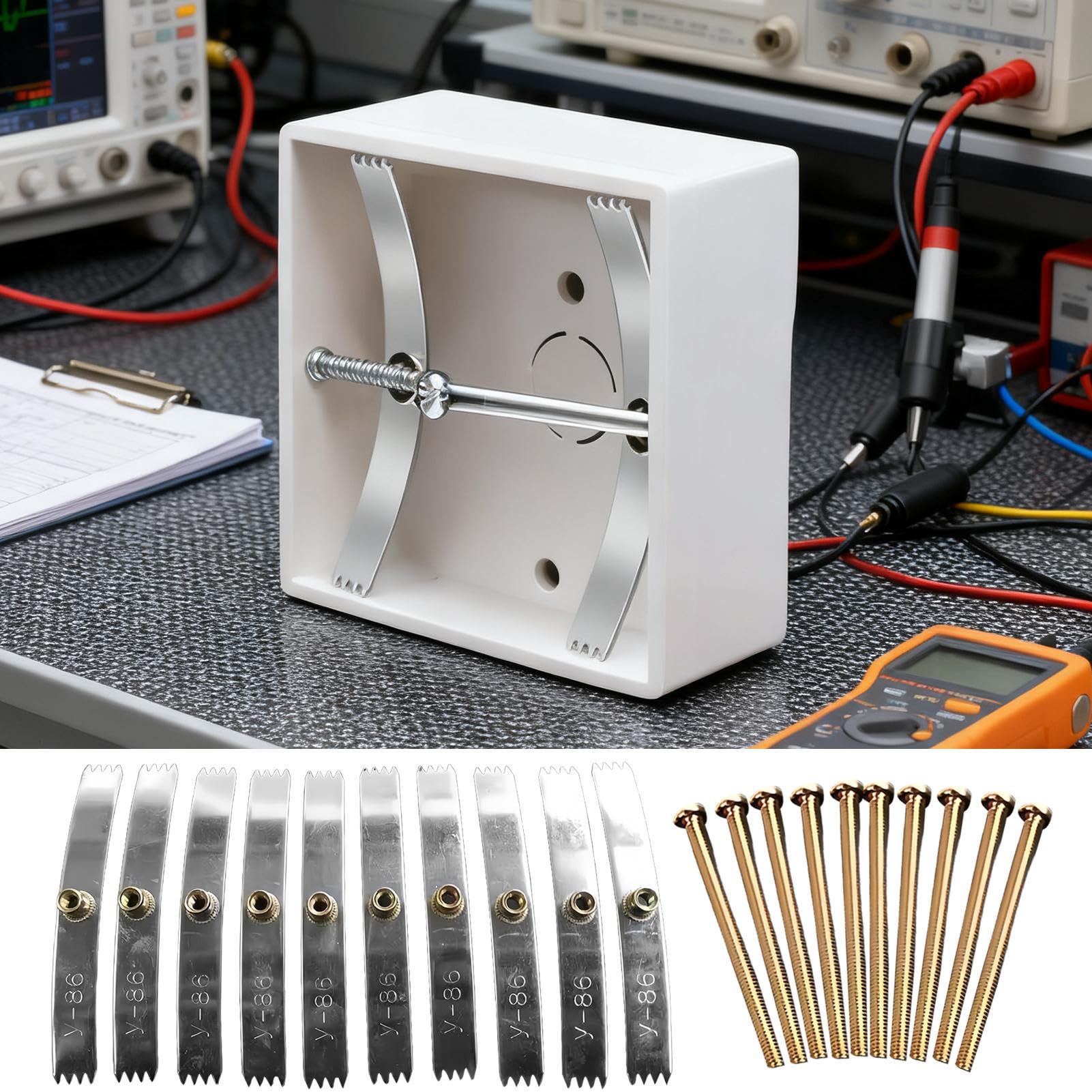 Attrezzo Per Riparazione Di Scatola Elettrica A Parete | Kit Da 10 Pezzi - Riparatore Per Scatola Elettrica Da Parete Con Denti - Per Manutenzione Impianto Elettrico E Ristrutturazione Casa