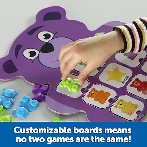 Miniatura 3 de Learning Resources Bingo Bears - Juego de bingo personalizado para niños, juegos de emparejamiento para niños pequeños de 3 a 5 años, juegos de mesa