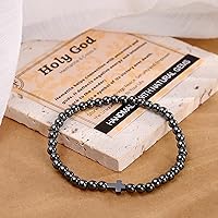 Vista 320 de MASSIVE BEADS Pulsera elástica de yoga hecha a mano con piedra natural, cristal curativo, energía, regalos para adultos unisex de 0.157 in, 0.236