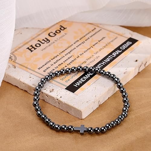 Vista 320 de MASSIVE BEADS Pulsera elástica de yoga hecha a mano con piedra natural, cristal curativo, energía, regalos para adultos unisex de 0.157 in, 0.236