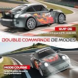 HappyGoLucky Voiture Télécommandée Drift, 1:24 Mini RC Drift Car, 2.4GHz, 4WD, 10-15KM/H, Mini Voiture Télécommandée avec Lumière LED, RC Jouet Garcon 3-12 Ans - Cadeaux de Noël Enfants - 4