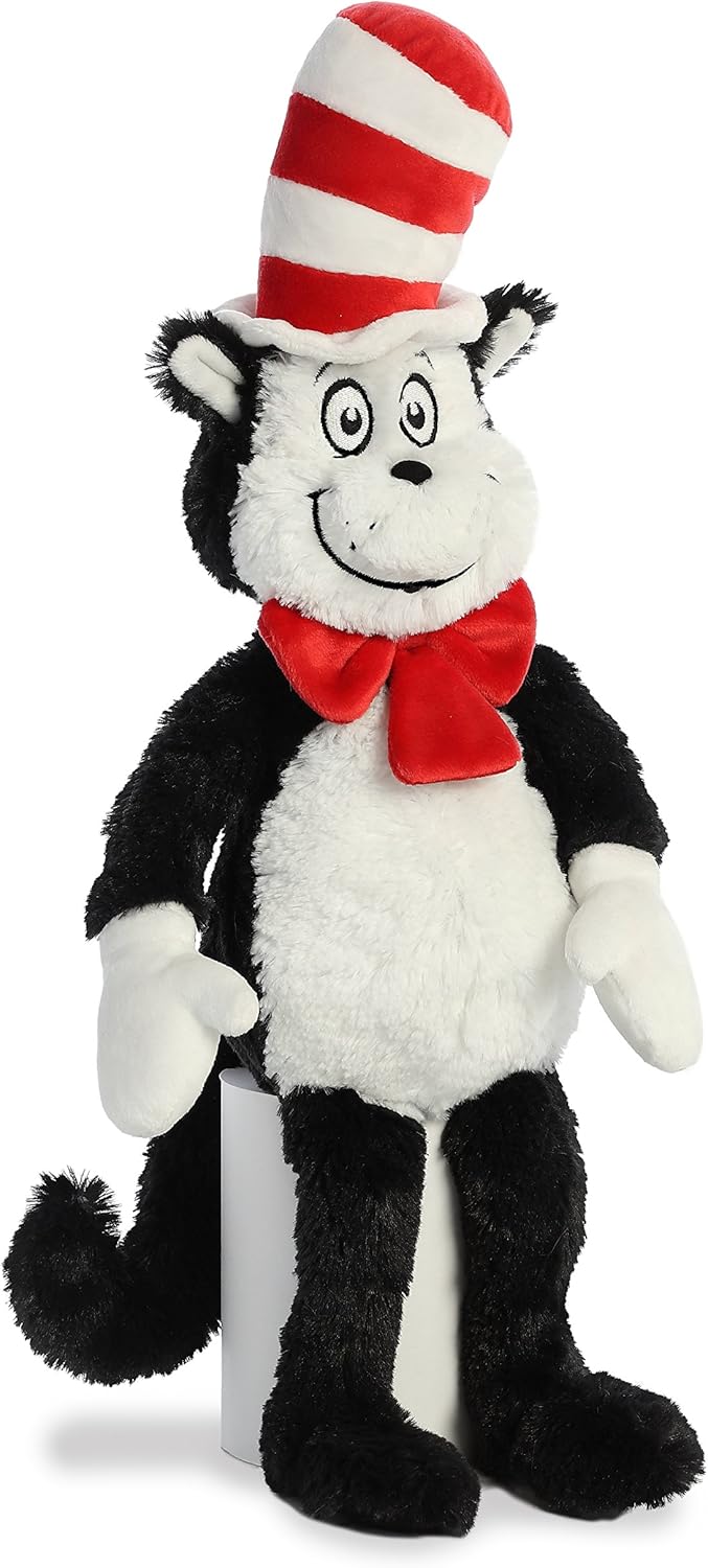Aurora® Whimsical Dr. Seuss™ Cat in The Hat Stuffed Animal - Officially Licensed Plush for Imaginative Play - Perfect for Kids and Adults - Multicolor 18 Inches