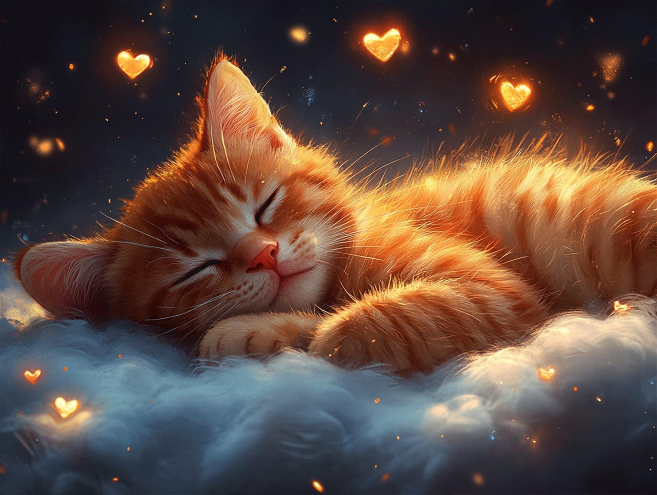 Puzzle dla dorosłych 2000, Cat Love, 99x70cm, n-489