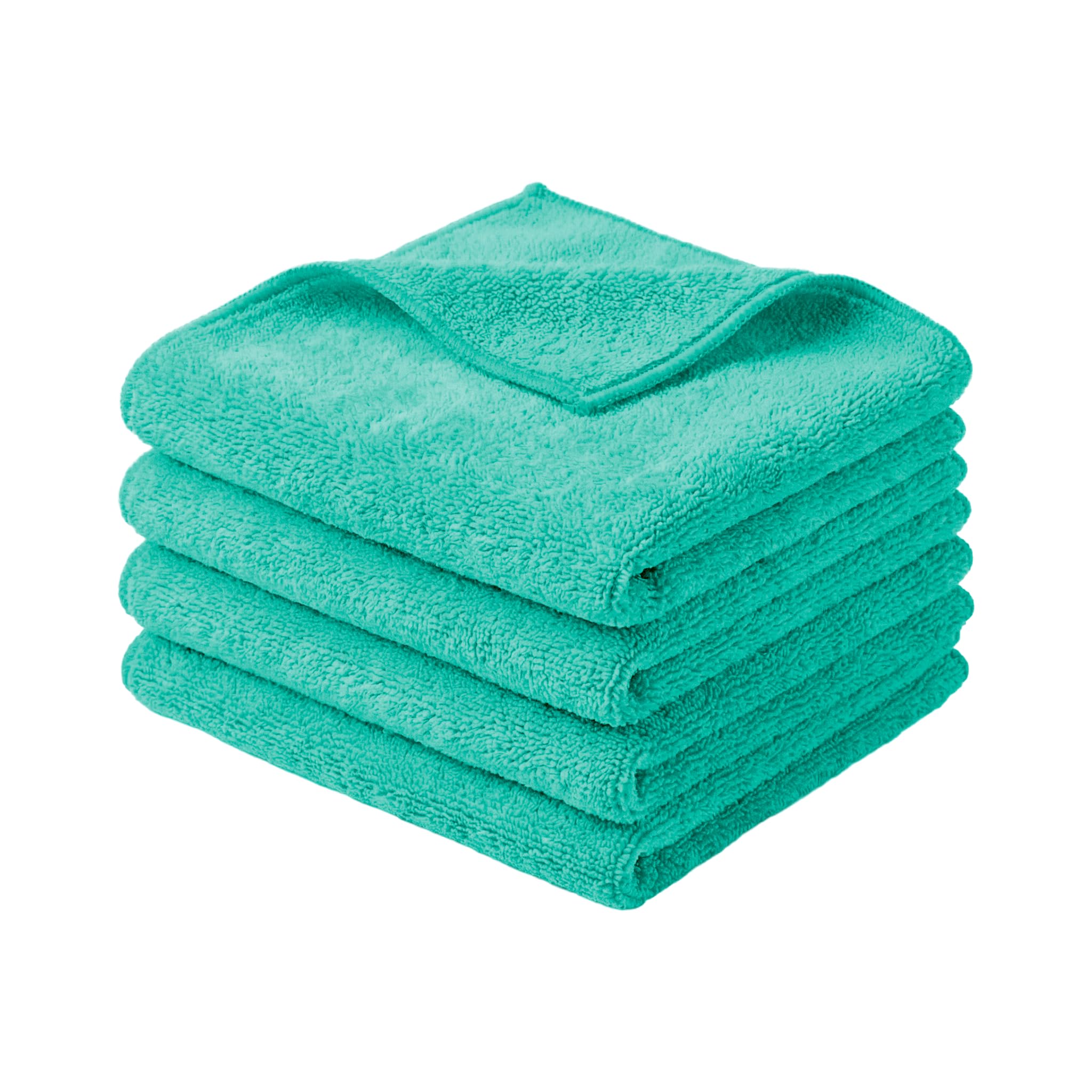App MF Cloth – Paños de Microfibra para Coche 40x40 cm 360 g/m² | Limpieza sin Marcas ni Arañazos, Ideales para Carrocería e Interiores, Acabado Profesional | Pack 3 Paños Verdes