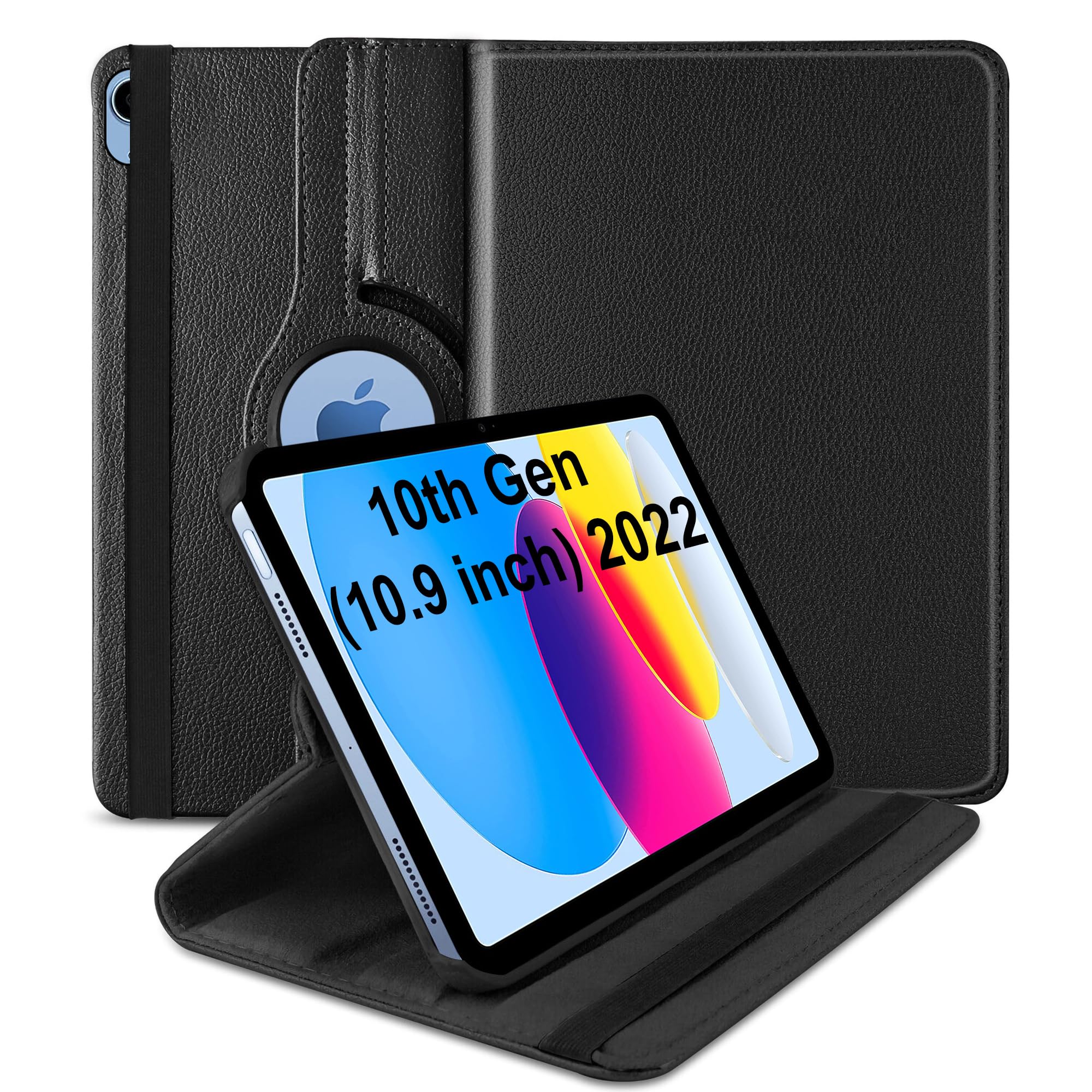 TGK Rotating Cover for Apple iPad 10th Gen 10.9 inch 2022 (A2757 / A2777 / A2696), Black 360 Degree Leather Stand Case (B0BSXMV7S4) Amazon Price History, Amazon Price Tracker