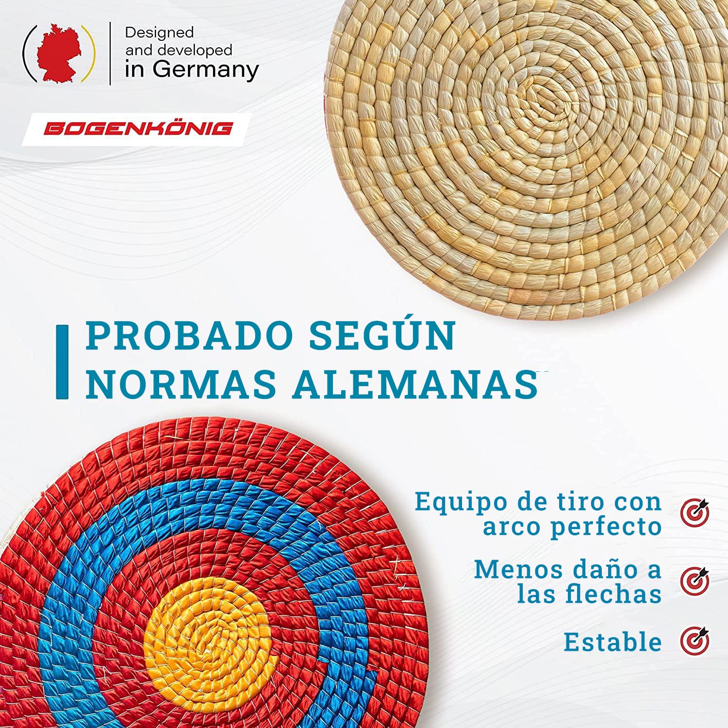 Diana Arco de Paja Resistente a la Intemperie para Adultos y niños I Diana de Paja para Arco y Flecha y Ballesta, Accesorios de Diana Tiro con Arco