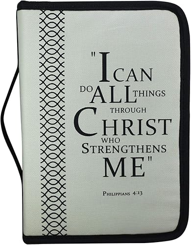 Miniatura 2 de Fundas para la Biblia para mujer, bolso de tela Oxford personalizado y organizador para Biblia de hasta 9.50 x 6.75 x 2.125 pulgadas con cremallera,