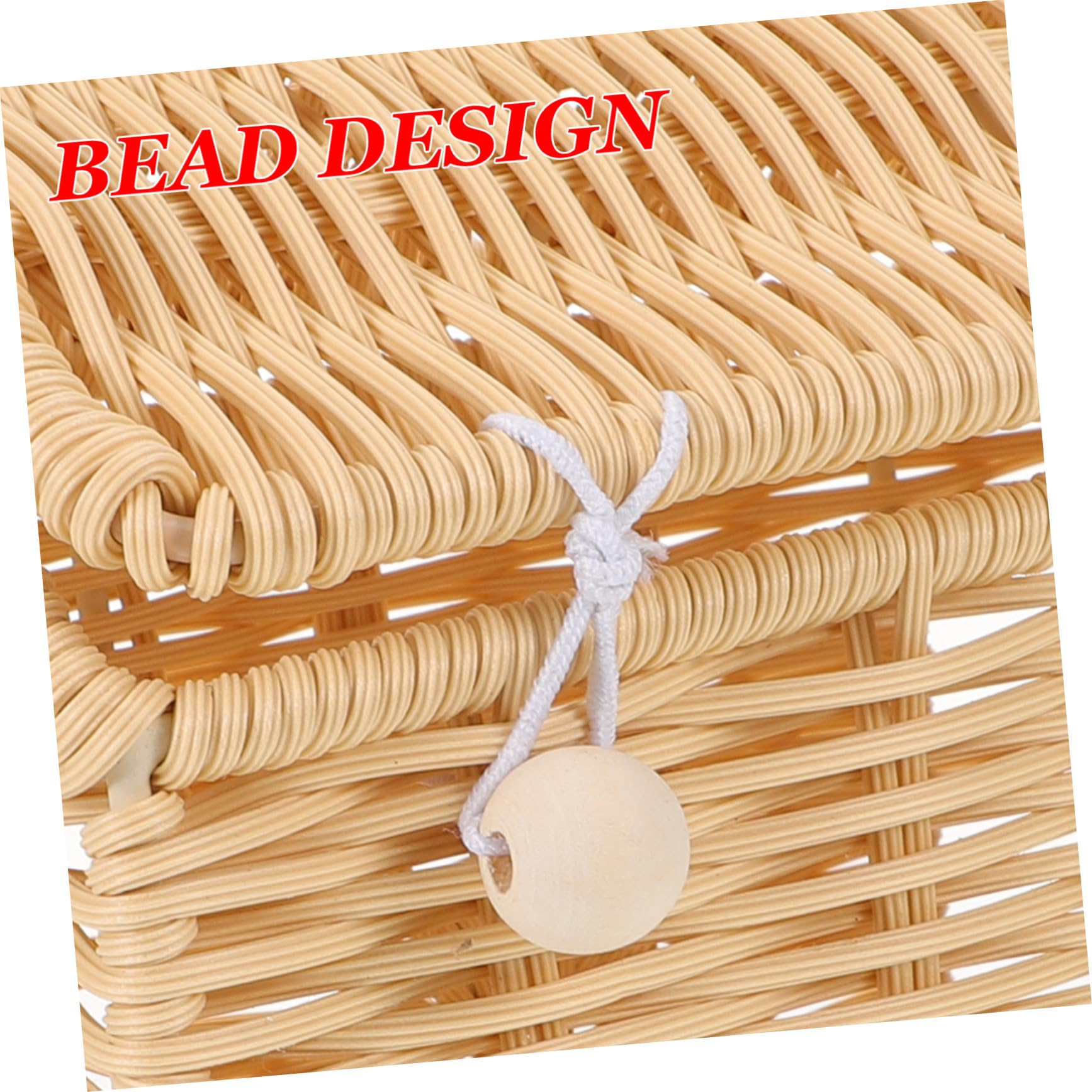 GALPADA Cesta de Dulces Navideña Tejida Mano con Asa de Ratán Sintético Cesta de Casa Decorativa para Bodas Showers y Festividades