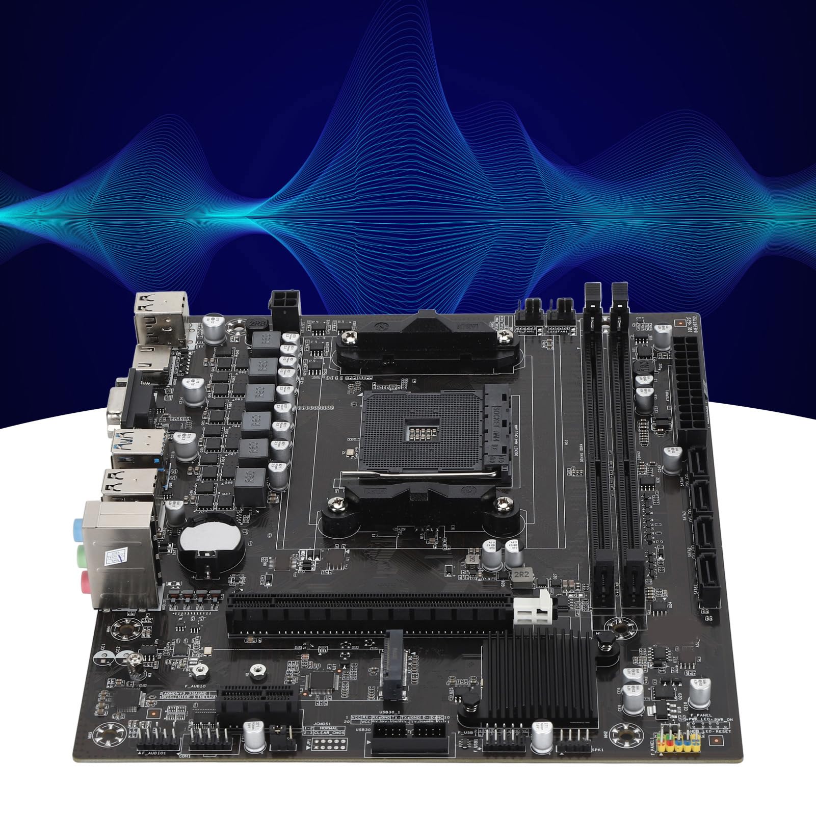 Elprico Scheda Madre da Gioco ATX per Serie Ryzen5000, APU Serie DDR4 A e Scheda Madre ATX con CPU Ryzen 500