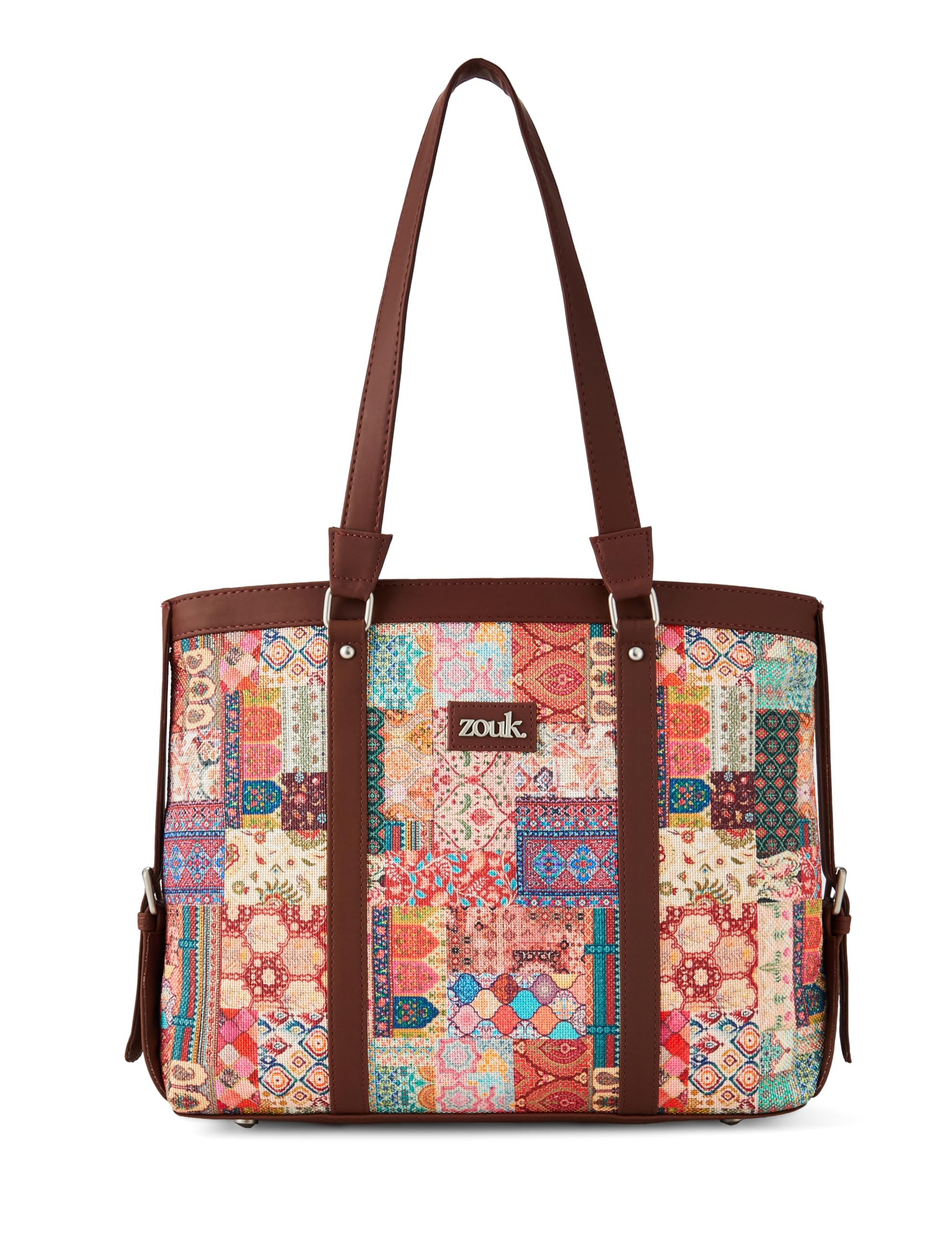ZOUK Office Bag | Stylish Bags for Office Use | Laptop Bag 15.6 inch | Stylish Tote for Office Use | Purse for Women | Vegan Leather Handbag | Daily &...